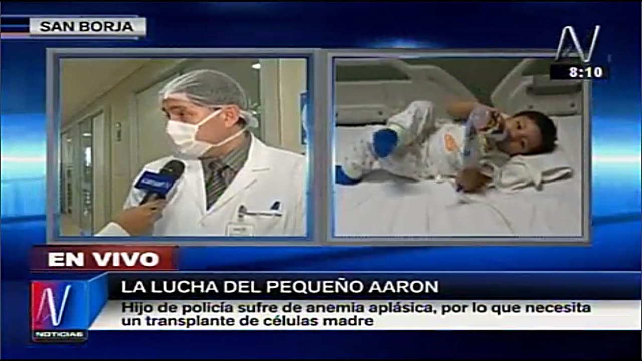 Hijo de policía que sufre de anemia aplásica es atendido en INSN SB (Canal N)