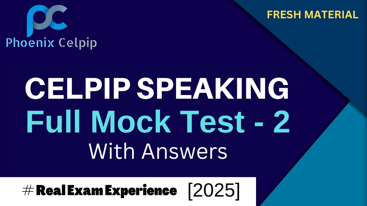 Тест CELPIP Speaking - 2 | 2025 | Примеры вопросов и лучшие ответы для высоких результатов
