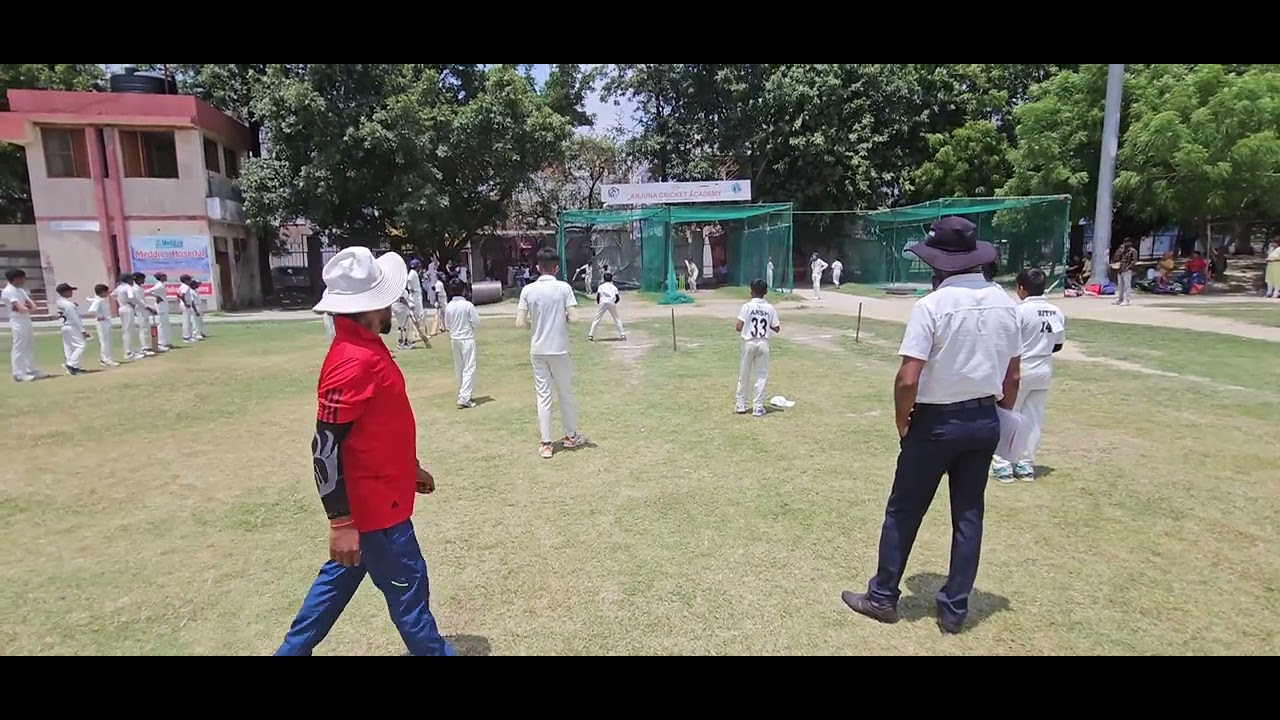 under 12 cricket trial by Arjuna cricket academy Lucknow multi activity centre ground