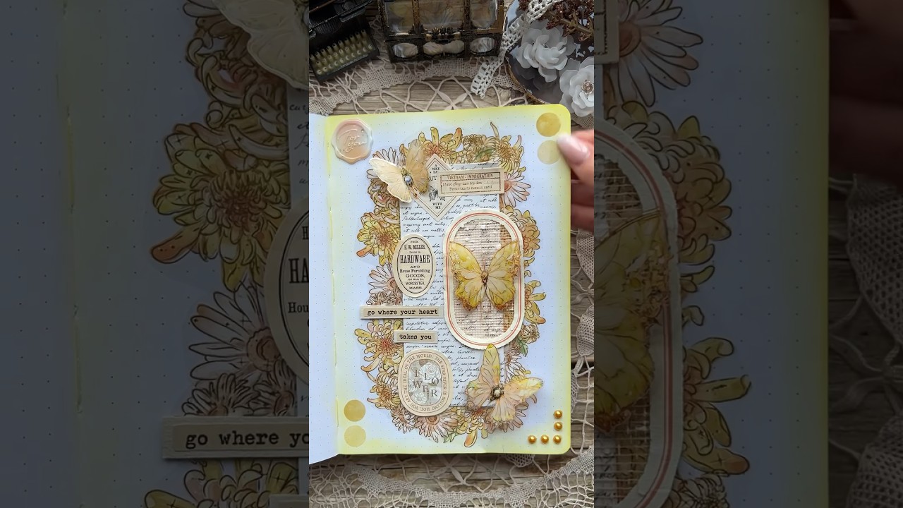 ASMR journal yellow 🌼✨💛|