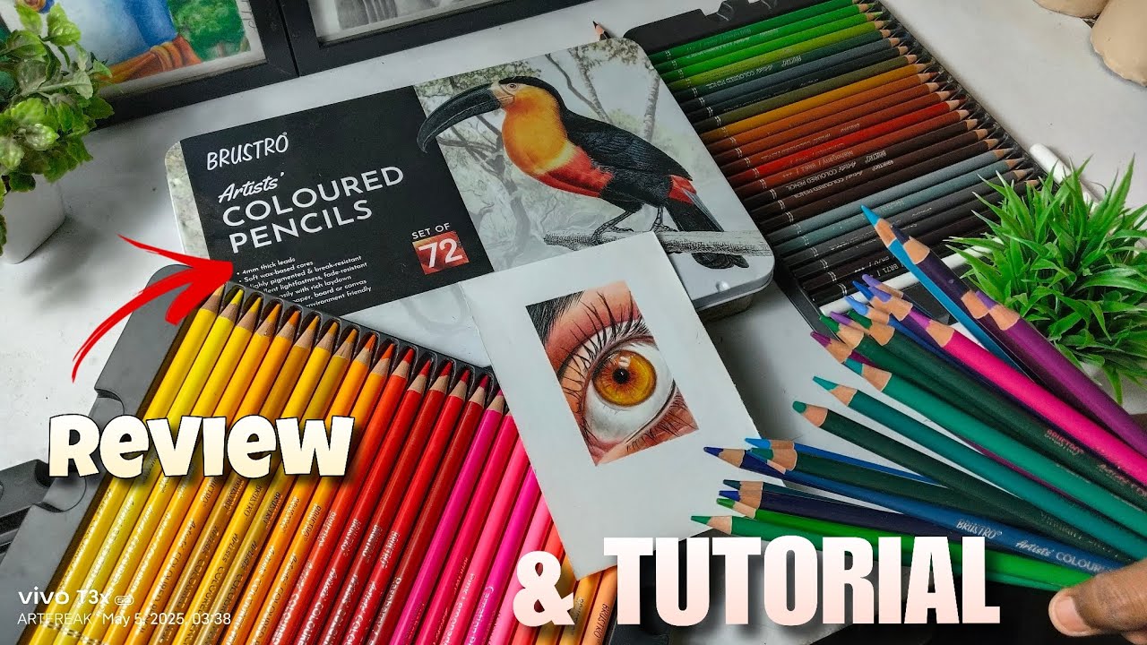 Brustro coloured pencils 72 shades || Unboxing & honest review✨ worth it ??