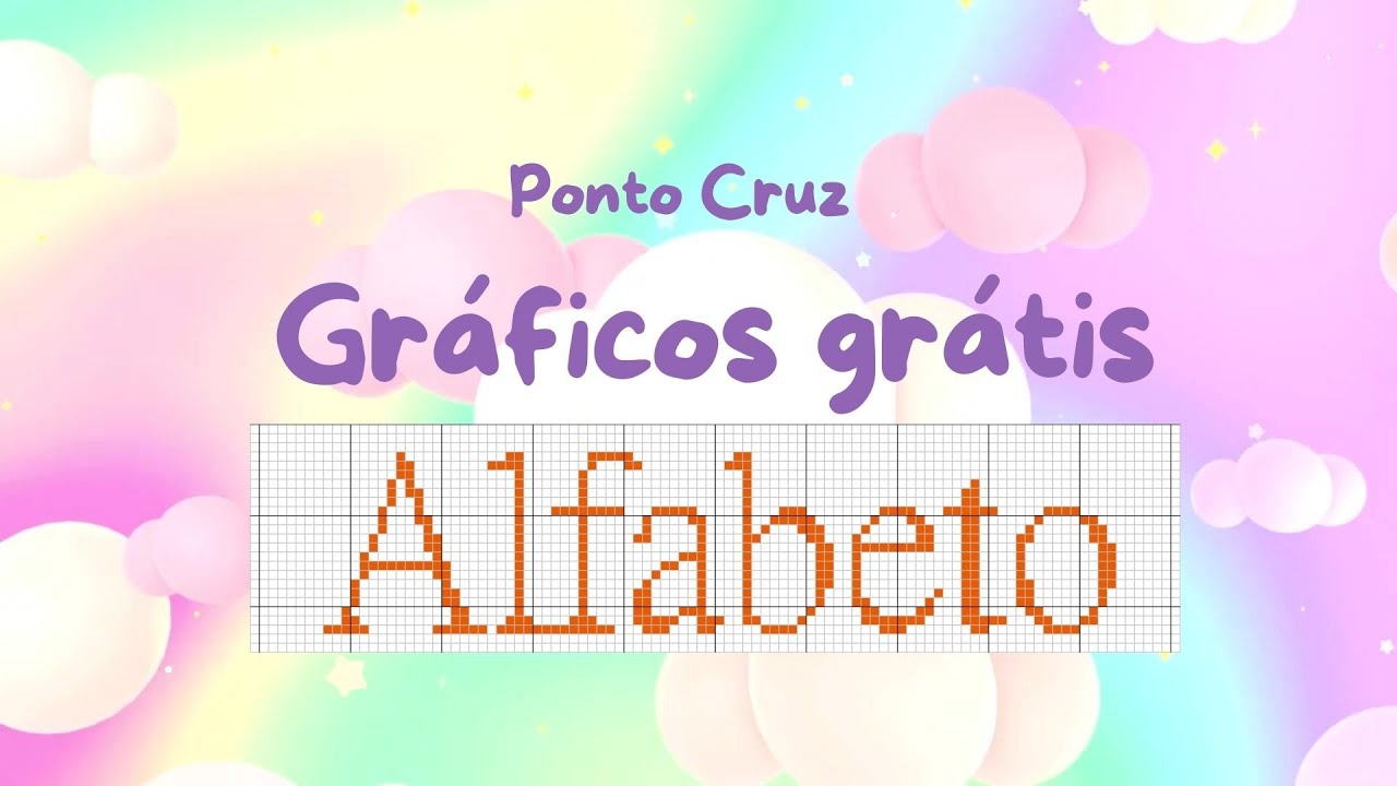 ALFABETO LETRAS EM PONTO CRUZ