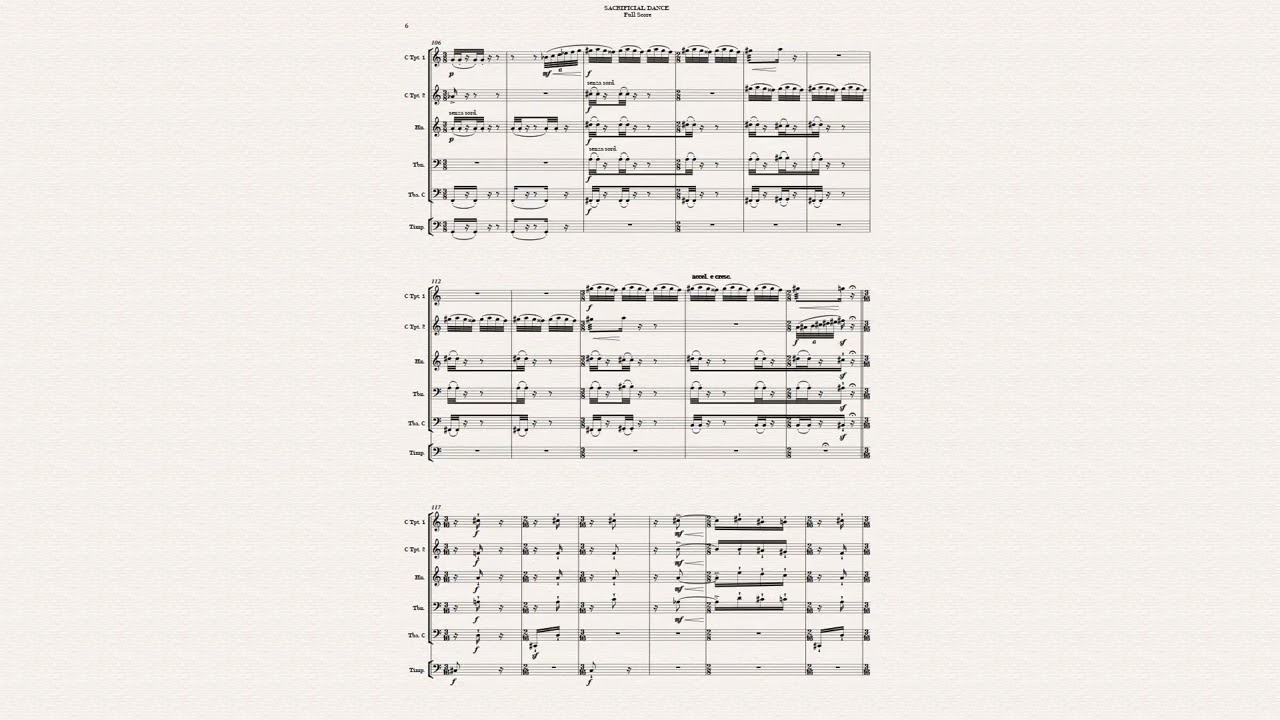 SACRIFICIAL DANCE (The Rite of Spring) - I. STRAVINSKY