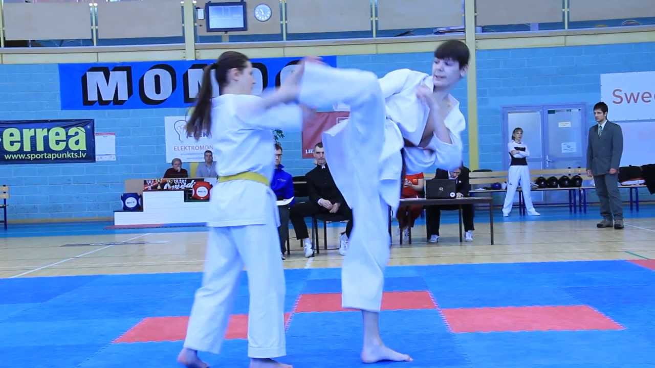 Josui Karate. Sergey Hromih & Ilona Ceple. Musical form, 1st place. Competition in Lielvarde, Latvia