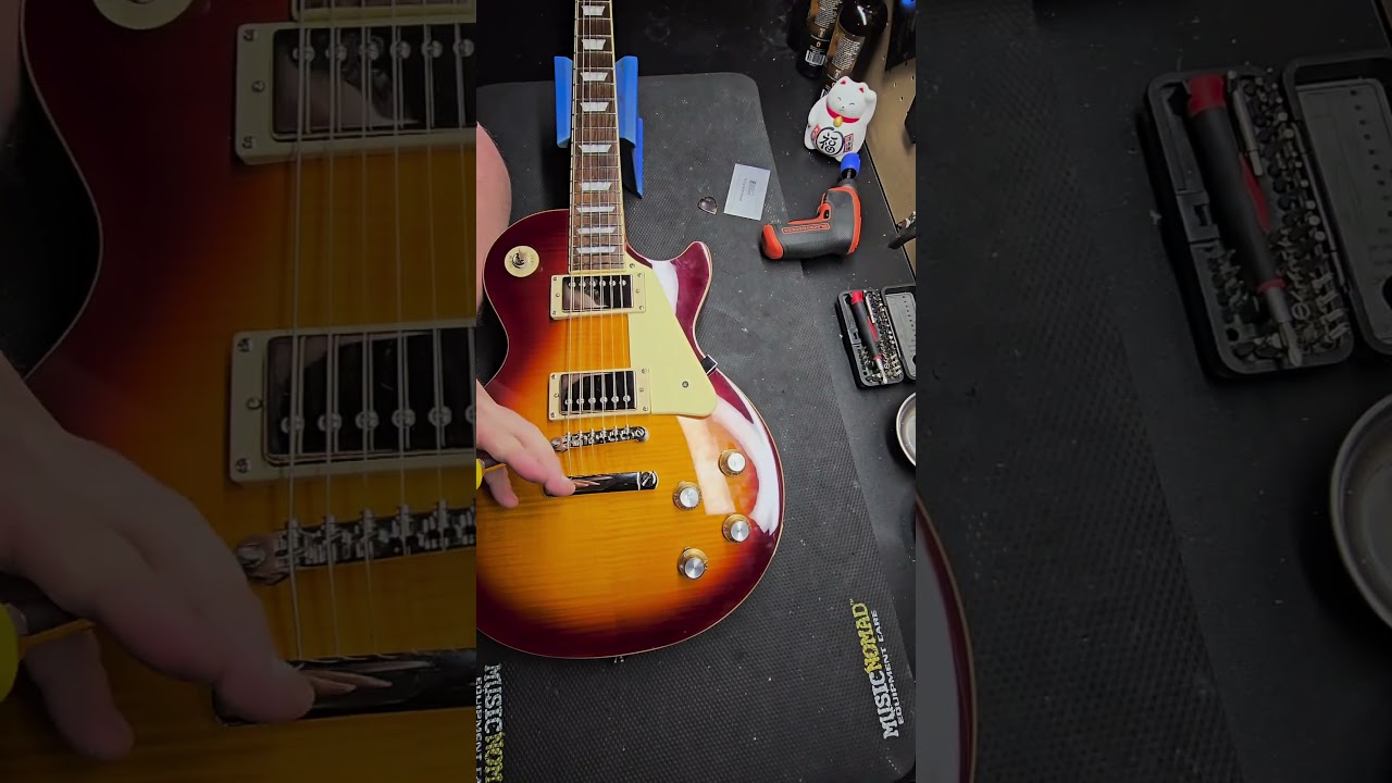 Epiphone Les Paul Standard Setup#guitar #guitarrepair #guitartech #Gibson #epiphone #lespaul