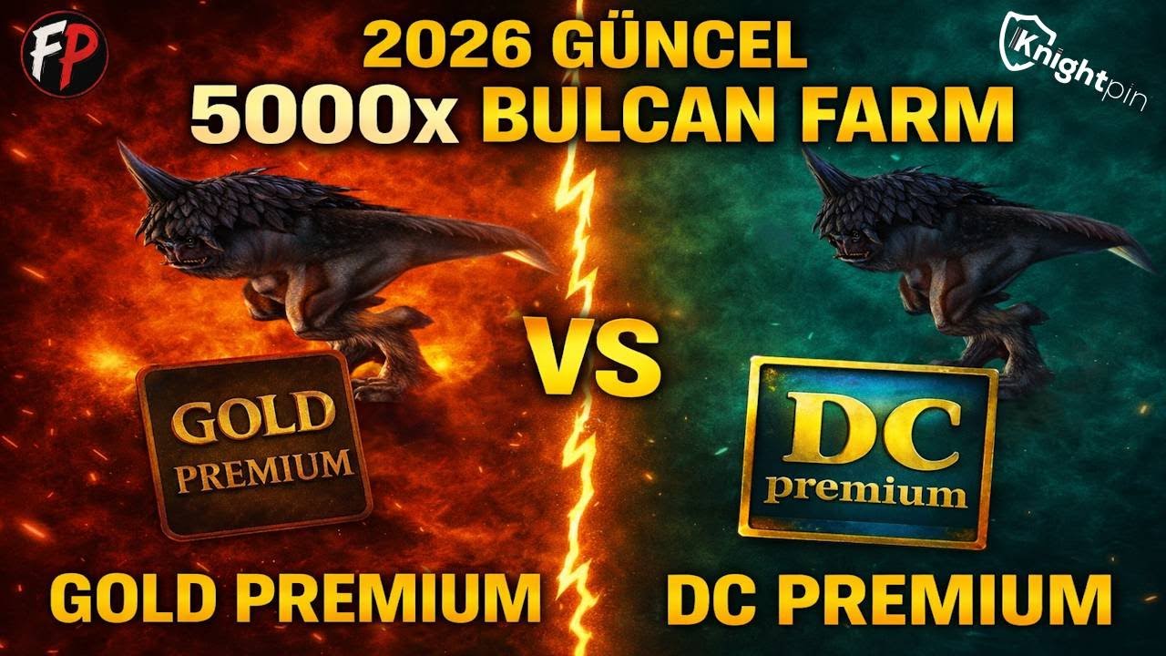 2026 GÜNCEL 5000x BULCAN FARM DC PREMİUM VS GOLD PREMİUM EP 1 #knightonline #knightonlinefarm