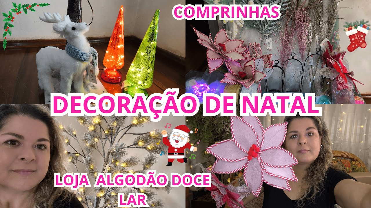 NATAL 2025🎅 COMPRAS DE DECORAÇÃO DE NATAL 2025🎄# Algodão Doce Lar #Shopee #Temu #Estação Natal