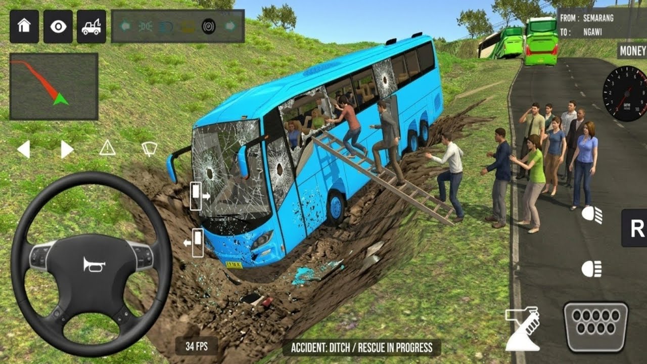 Indonesia Coach bus driving 😇💥 | Euro bus simulator 2026 Android gameplay #game 1 Part 48