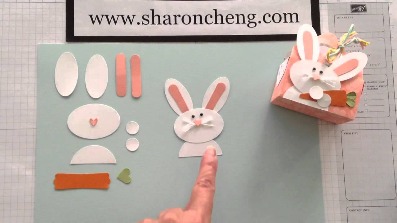Punch Art Easter Bunny with Sharing Creativity and Company