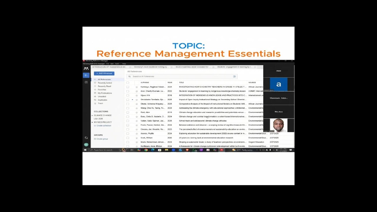 Reference Management Essentials