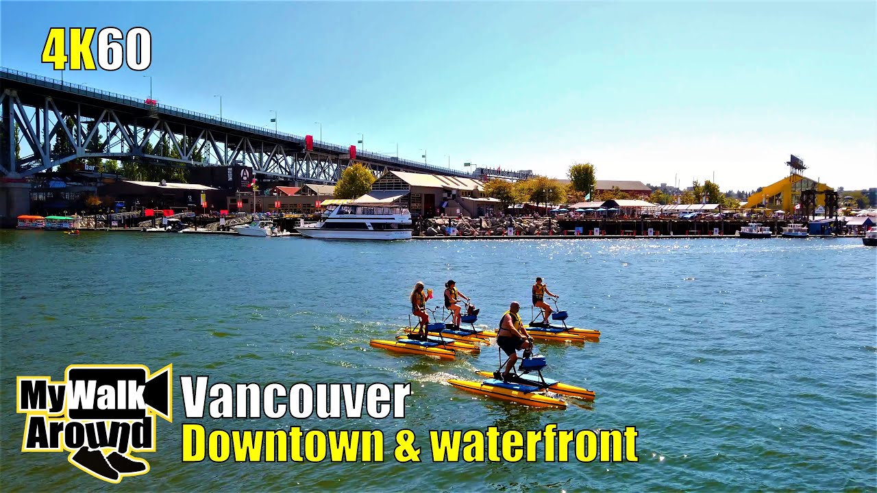 Vancouver variety walk: Pacific Centre mall, downtown street False creek waterfront & Chandelier !?!