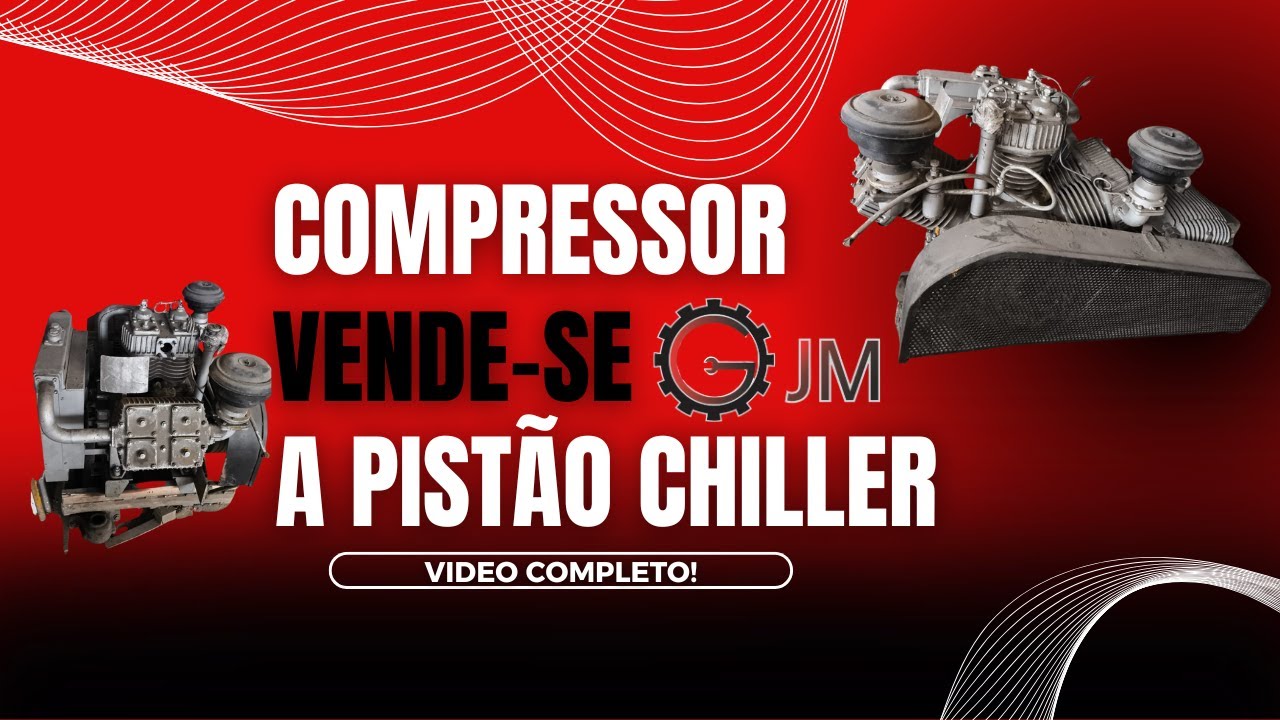 ❄️🔧 Compressor a Pistão para Refrigeração – Tipo Chiller