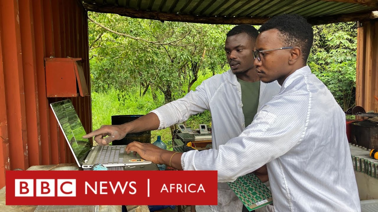 The crypto mines bringing light to rural Zambia - BBC Africa