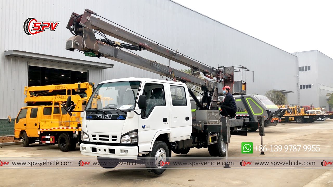 Workshop Testing of China SPV 16 Meters Aerial Plaform Truck (ISUZU)