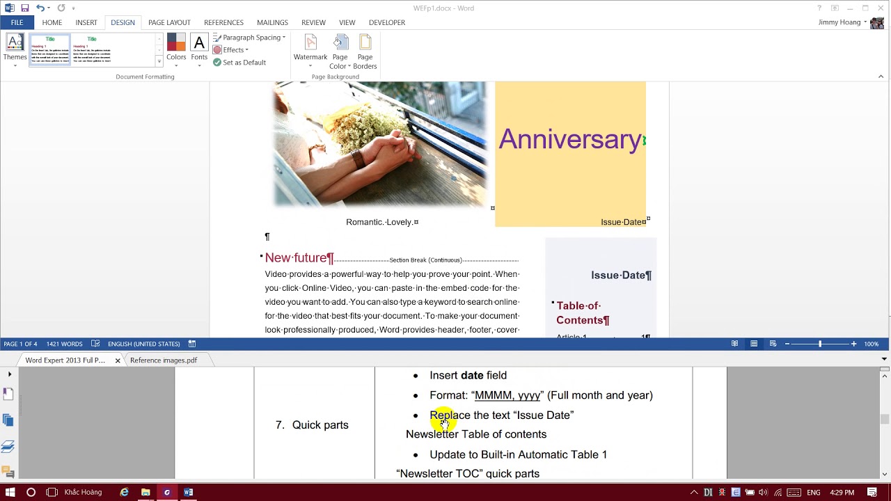 MOS WORD 2013 EXPERT PART 1 (99% đề thi thật)