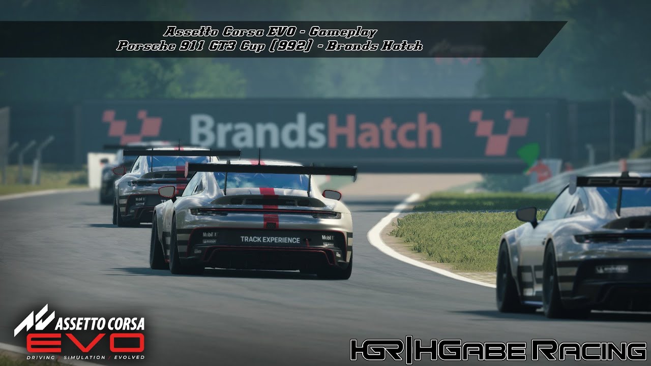 Assetto Corsa EVO | Gameplay | Porsche 911 GT3 Cup (992) | Brands Hatch | PC | 2K 1440p | Moza DD R9