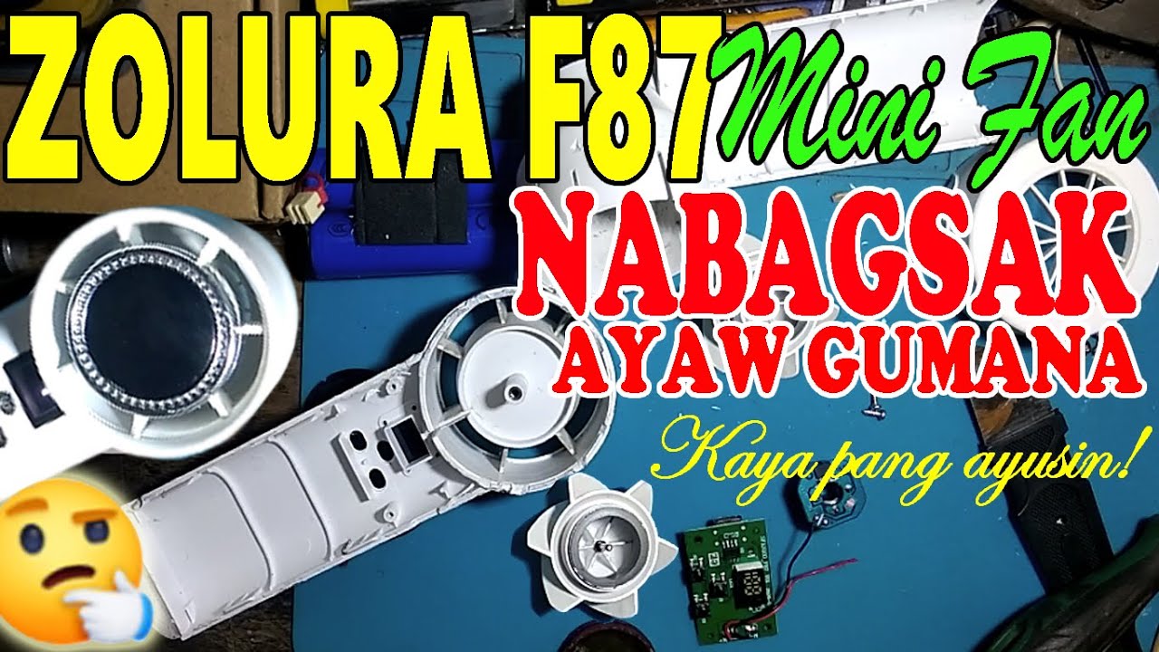 Zolura F87 Mini Fan: Nabagsak Ayaw nang Gumana, Paano Ayusin?  #ZOLURAF87 #MiniFanFix #FixDroppedFan