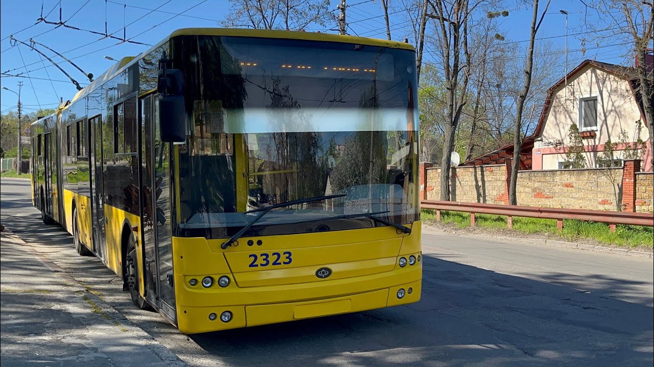 Поїздка на тролейбусі Богдан Т90110, бортовий номер 2323, маршрут 18