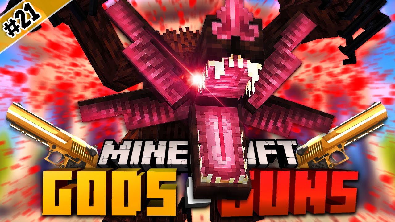 ตะลุยถ้ำไร้ตะวัน! ประชันสัตว์ร้ายจากนรก!? | Minecraft Gods and Guns EP.21