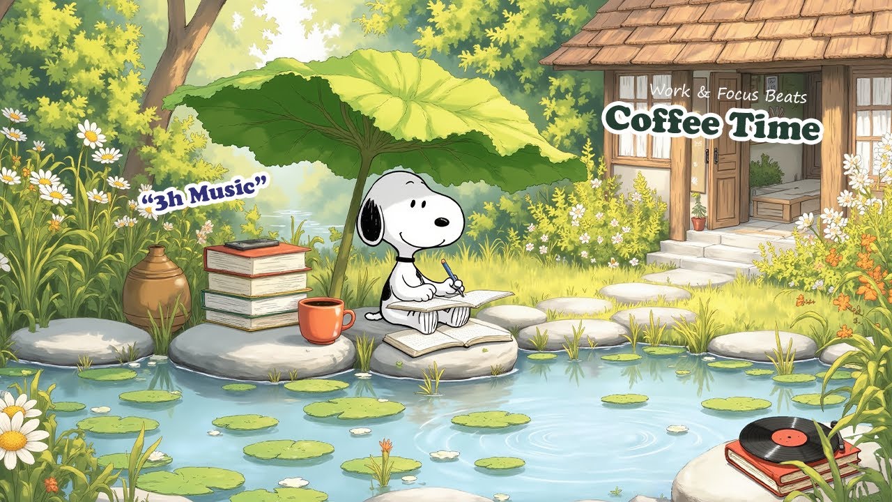 Snoopy's Pondside Study 📝🌾 Deep Focus Lofi | Productive Music for Work