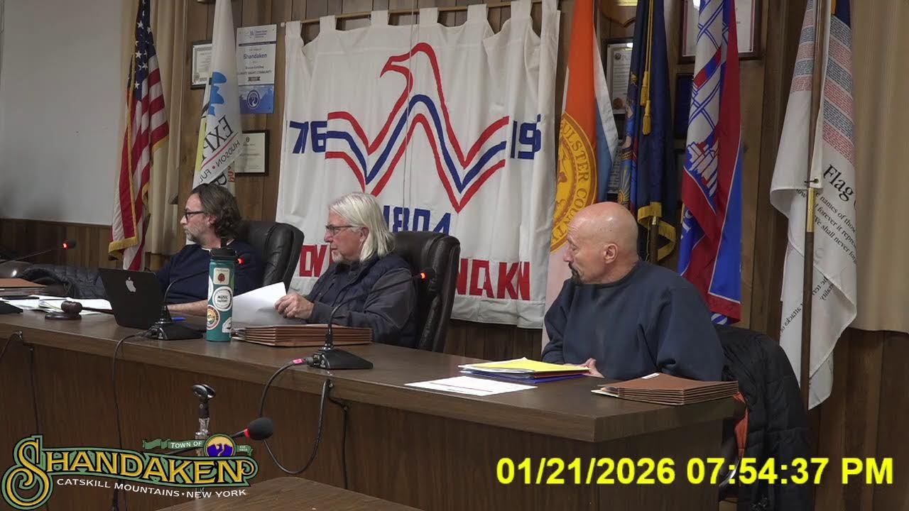 Town of Shandaken 1/21/2026 ZBA Meeting.