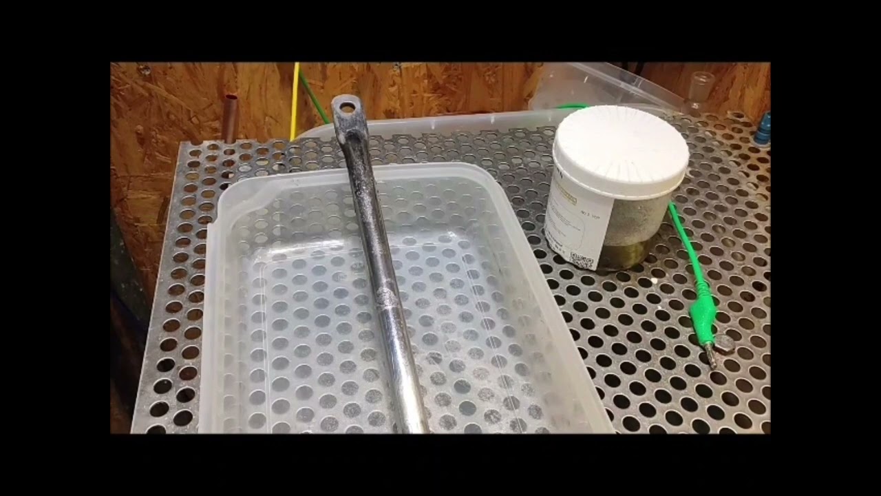 Rostlöcher Krater Vertiefungen mit Zinnpaste verzinnen dann galvanisieren Kupfer Aluminiumaktivator