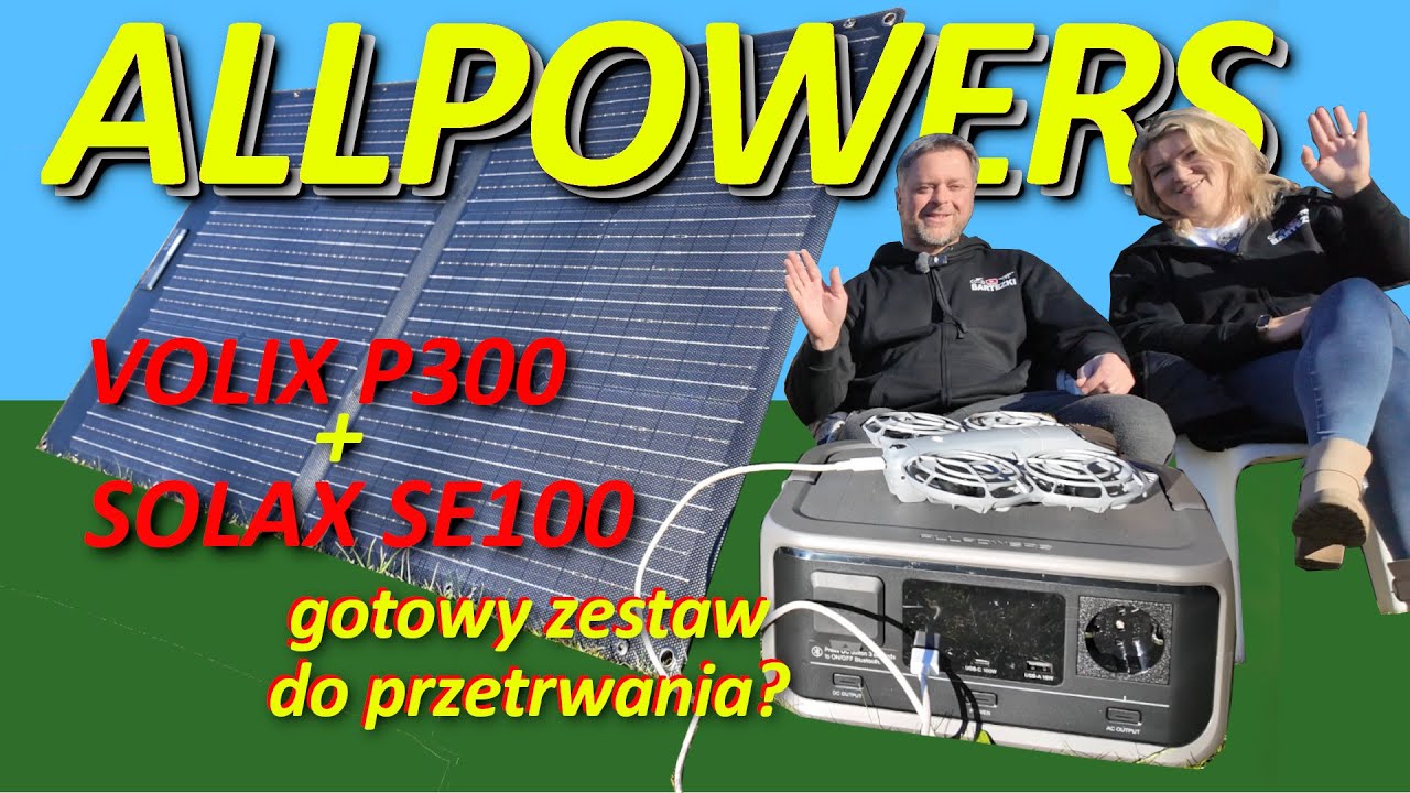 We're testing a small power station. It's perfect for a blackout! ALLPOWERS P300 256Wh + SE100 So...