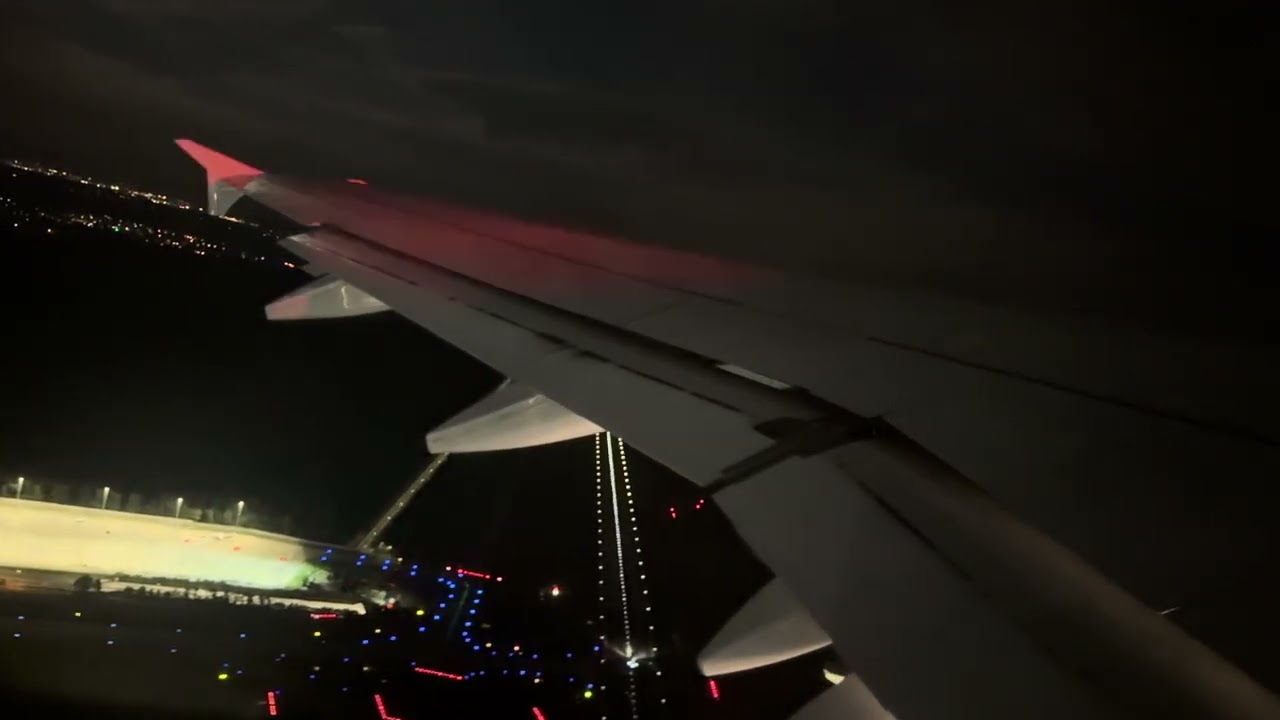 Lufthansa Airbus A320-214 takeoff Frankfurt (FRA)