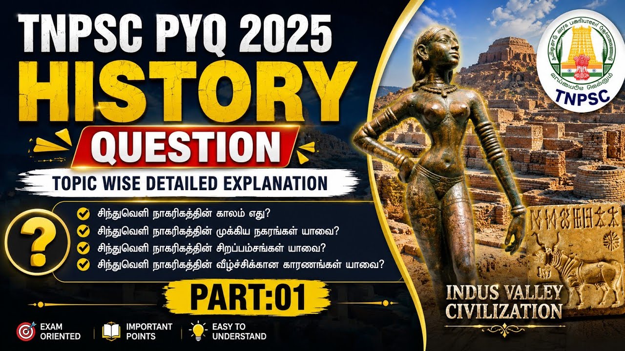TNPSC PYQ 2025 | History | Topic-wise Detailed Answer Explanation | PART 01 | WinxClass