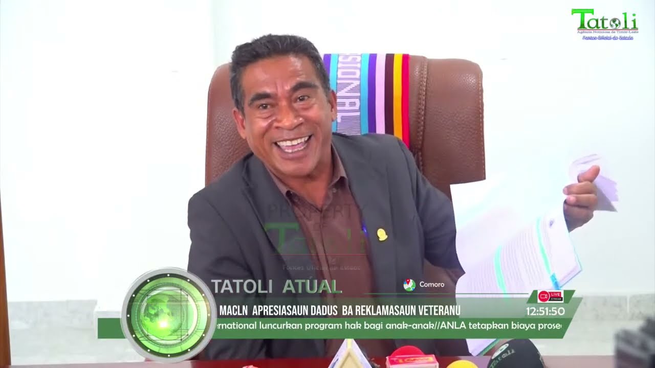 TATOLI ATUAL :  MACLN  apresiasaun dadus  ba reklamasaun veteranu