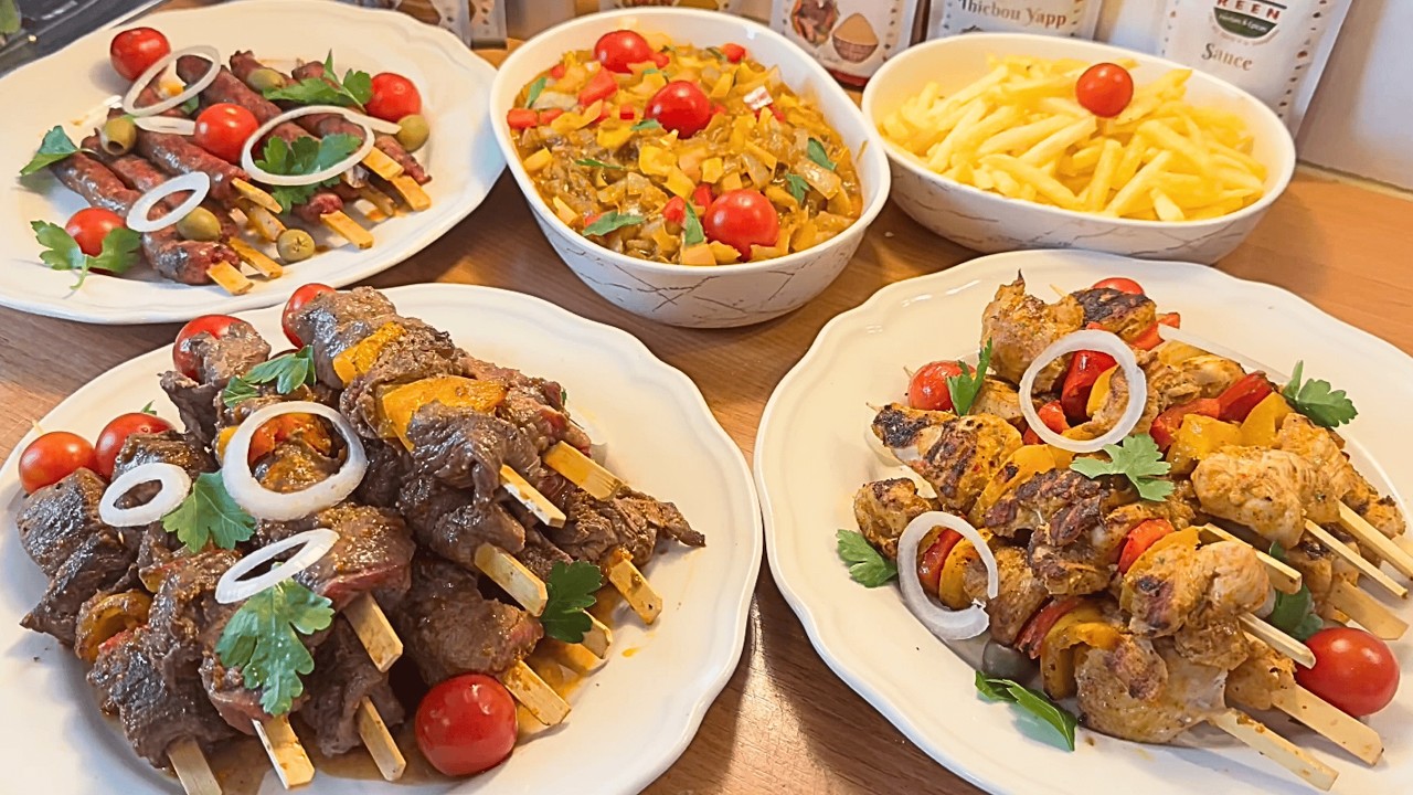 Brochettes Mixtes Merguez, Poulet et Viande - Wadial  Korité ! 🍢🔥✨