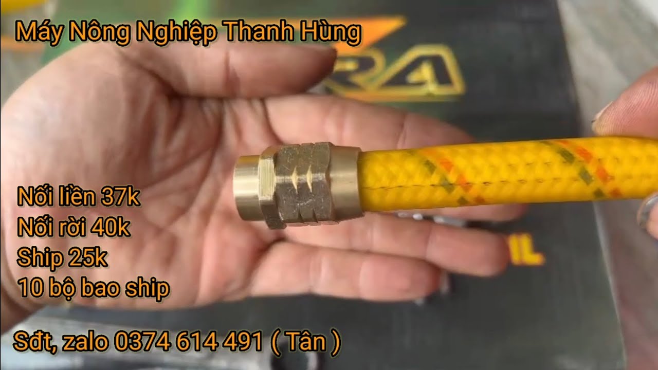 Bộ nối dây tiện lợi 8.5 không cần máy bấm ống khi dây xịt thuốc bị nổ