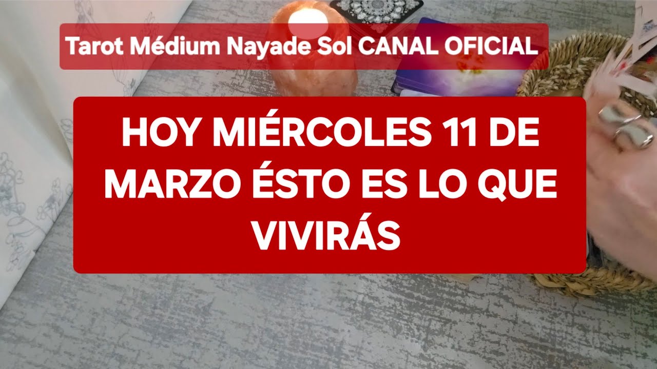 Hoy mi&eacute;rcoles 11 de marzo esto es lo que vas a vivir @NAYADESOLMEDIUM 