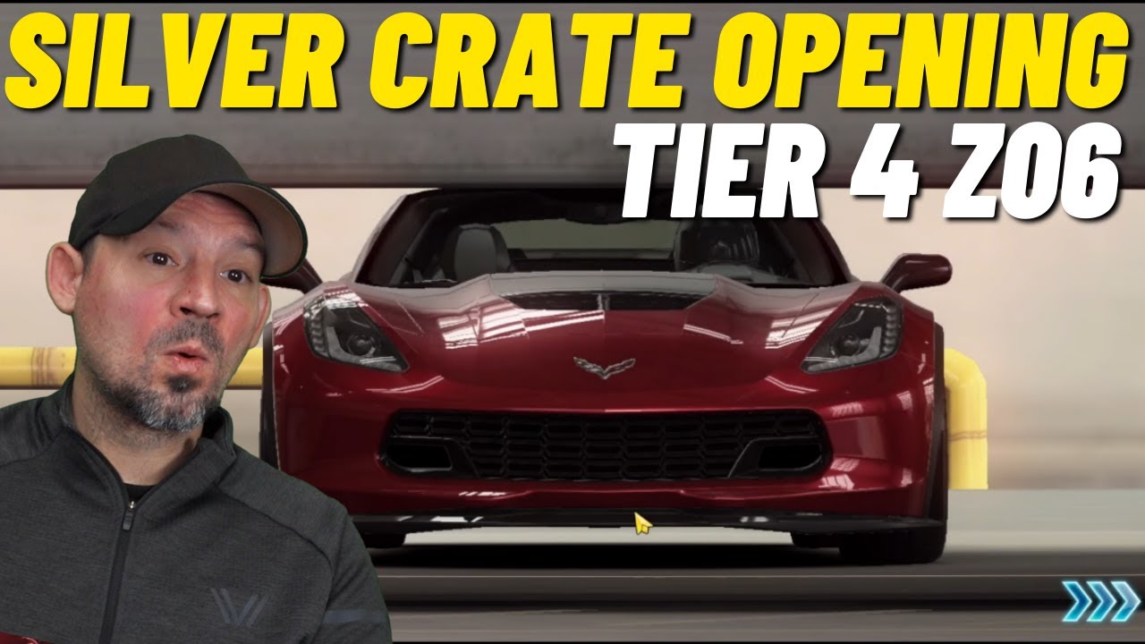CSR2 silver crate opening win the corvette zo6 tier 4 car