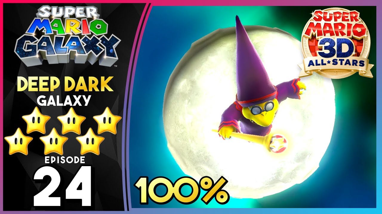 DEEP DARK GALAXY! - Part 24 - Super Mario Galaxy (3D All-Stars) 100% Gameplay Walkthrough