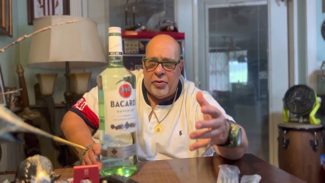 Giant bottle of Bacardi