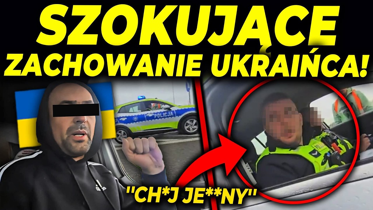 UKRAINIEC KONTRA POLSCY POLICJANCI!
