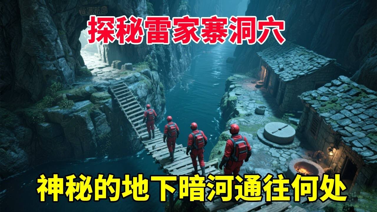 雷家寨洞穴深處岩石上大腳印是怎麼形成的？幽暗的地下暗道會通往哪裡？【馬幫主探險中國】