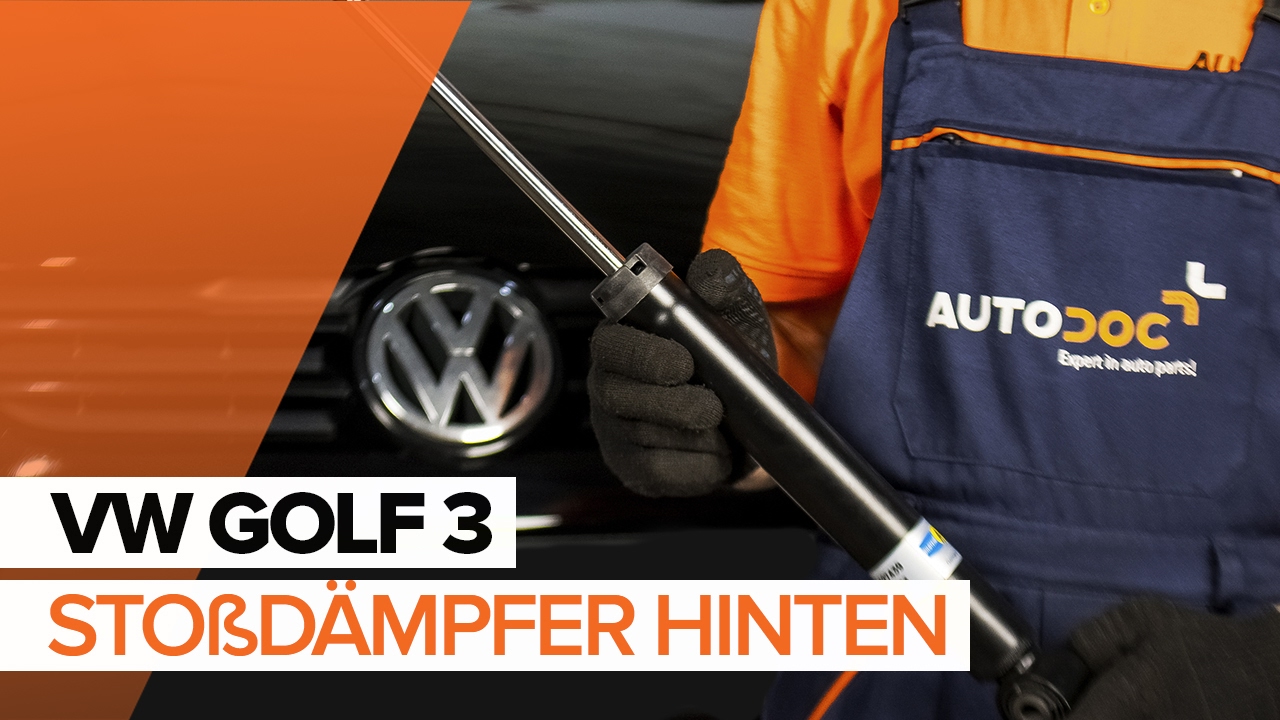 Wie VW GOLF 3 Stoßdämpfer hinten wechseln TUTORIAL | AUTODOC