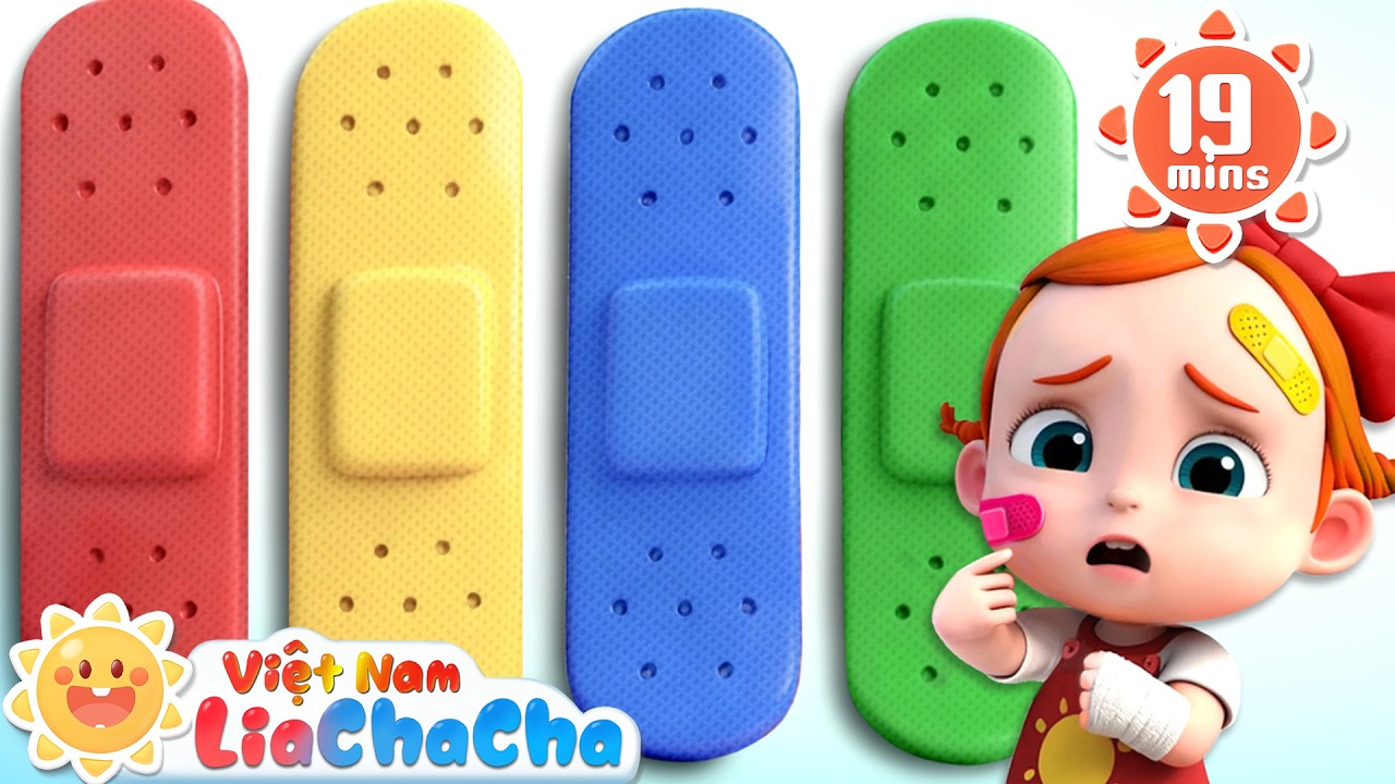 🩹 Hai em bé bị thương | Băng dán vết thương nhỏ sắc màu | LiaChaCha - Ca Nhạc Thiếu Nhi Việt Nam