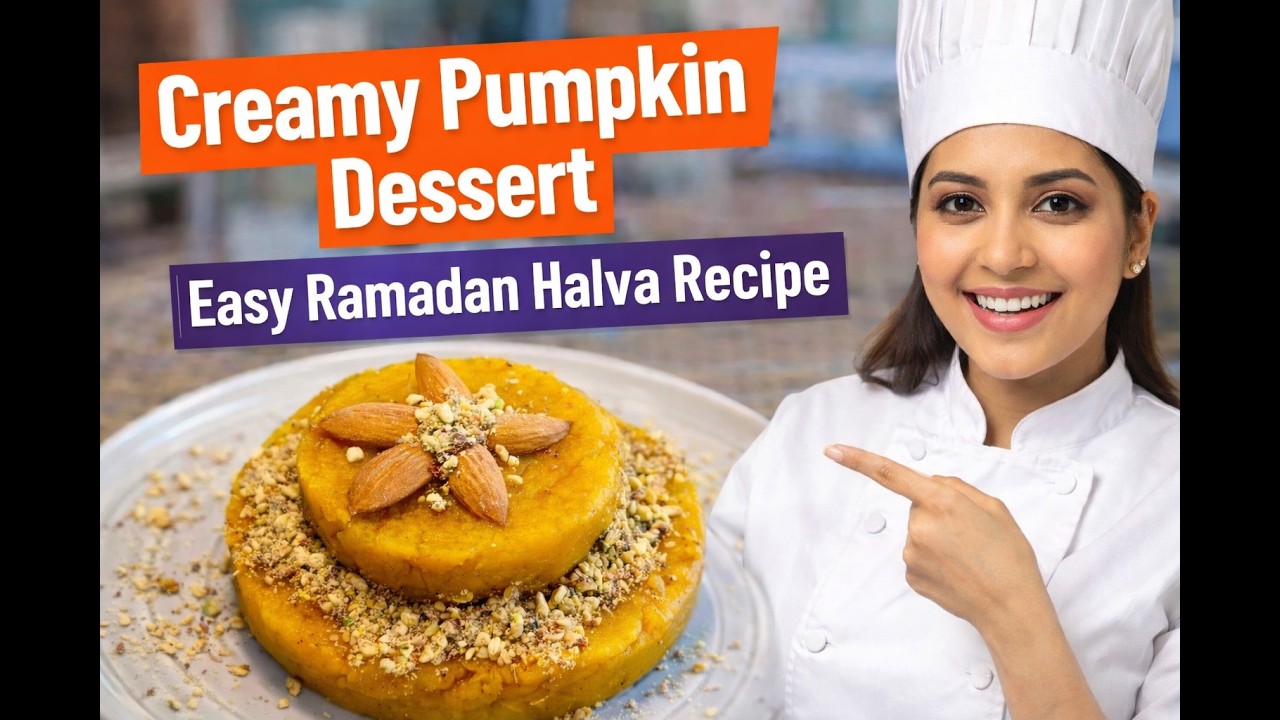 Creamy Pumpkin Halva | Easy Ramadan Dessert Recipe