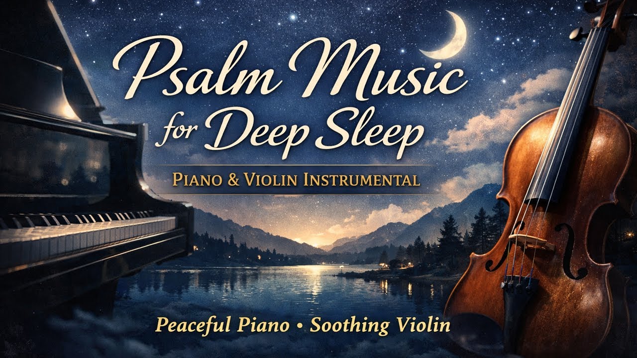 Psalm Music for Sleep – Peaceful Piano & Violin | Deep Rest in God