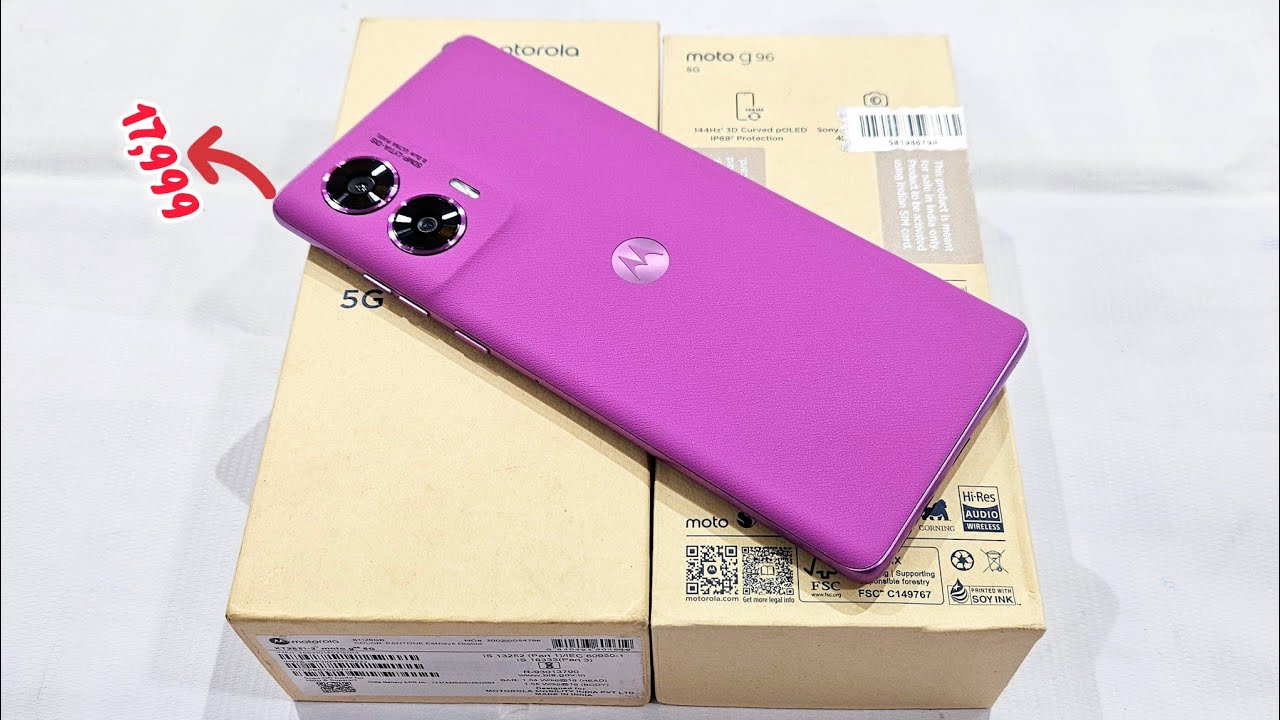 Moto G96 5G 8/128 Unboxing and Price Details : Under 17999