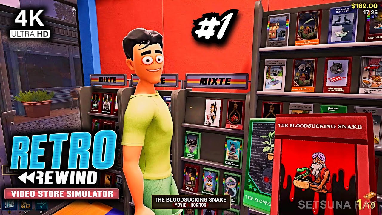 Retro Rewind - Video Store Simulator #1 Demo 4K60FPS + Reshade