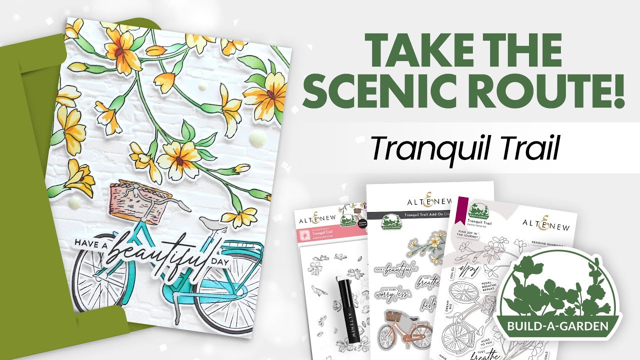 How To Make Stunning Floral Cards Step By Step? | Build-A-Garden: Tranquil Trail