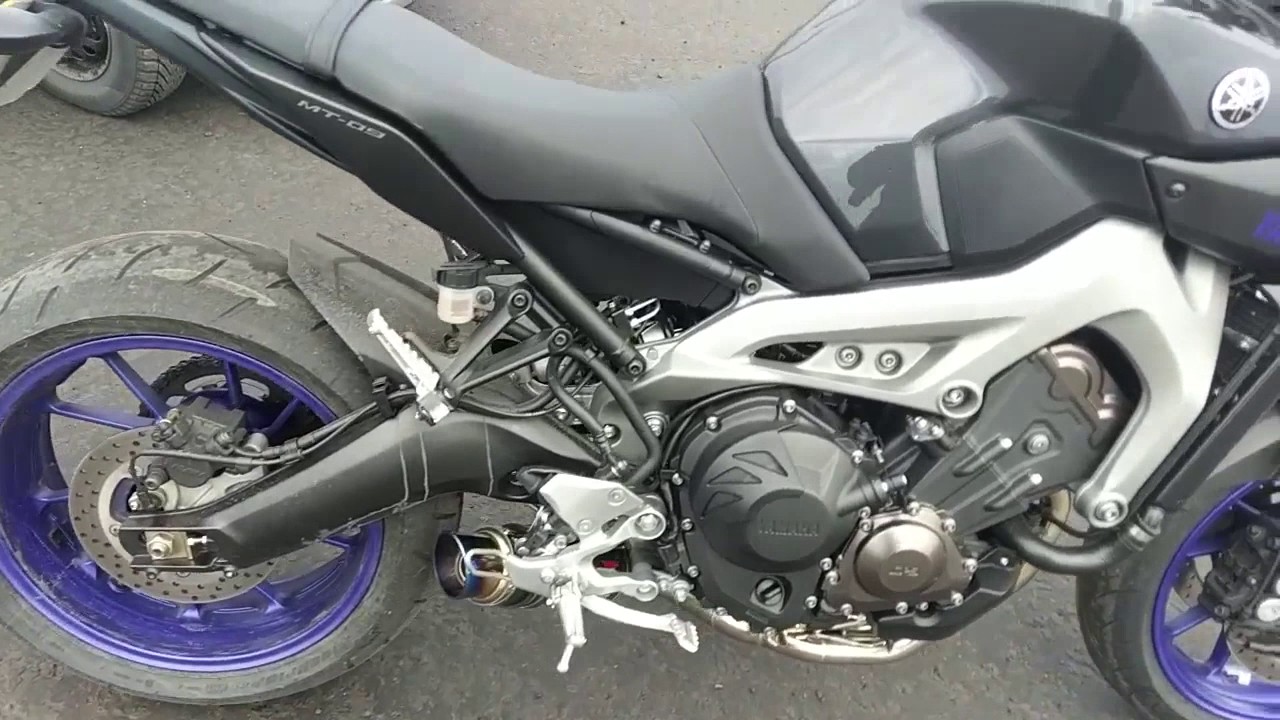 MT-09 Bike Reveal & Black Widow 230mm GP Style Full Exhaust System