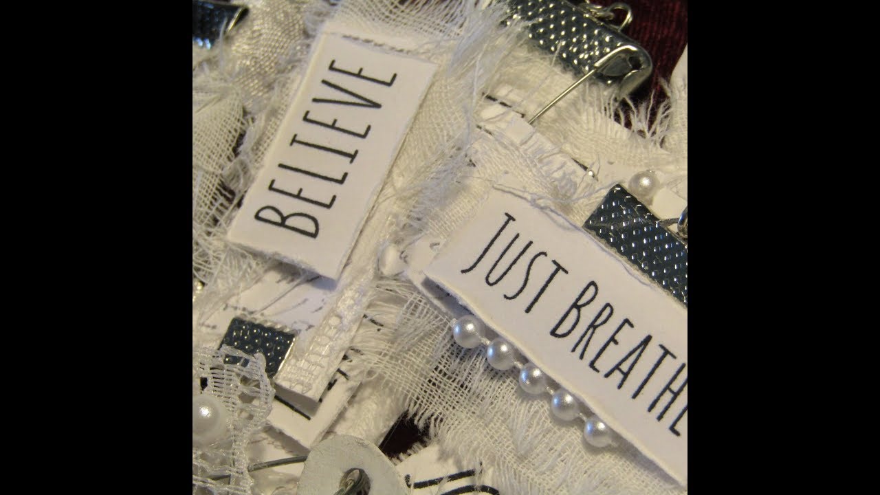 Junk Journal Inspirational Tag Tutorial