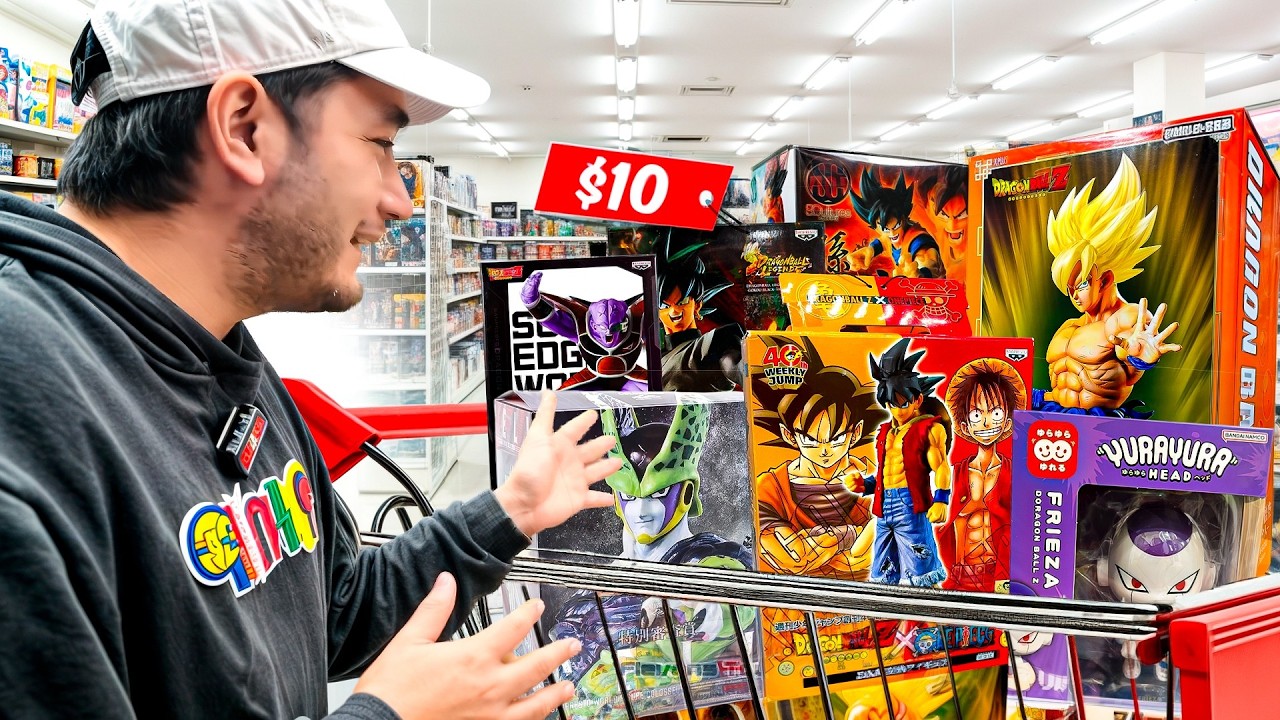 Busqué cosas de Dragon Ball en Japón… y encontré a GOKU vestido de LUFFY