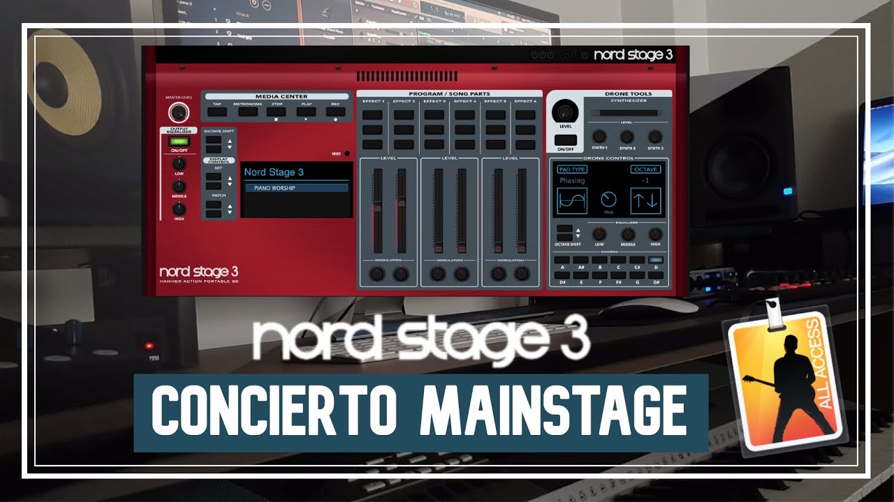 NORD STAGE 3 CONCIERTO DE MAINSTAGE