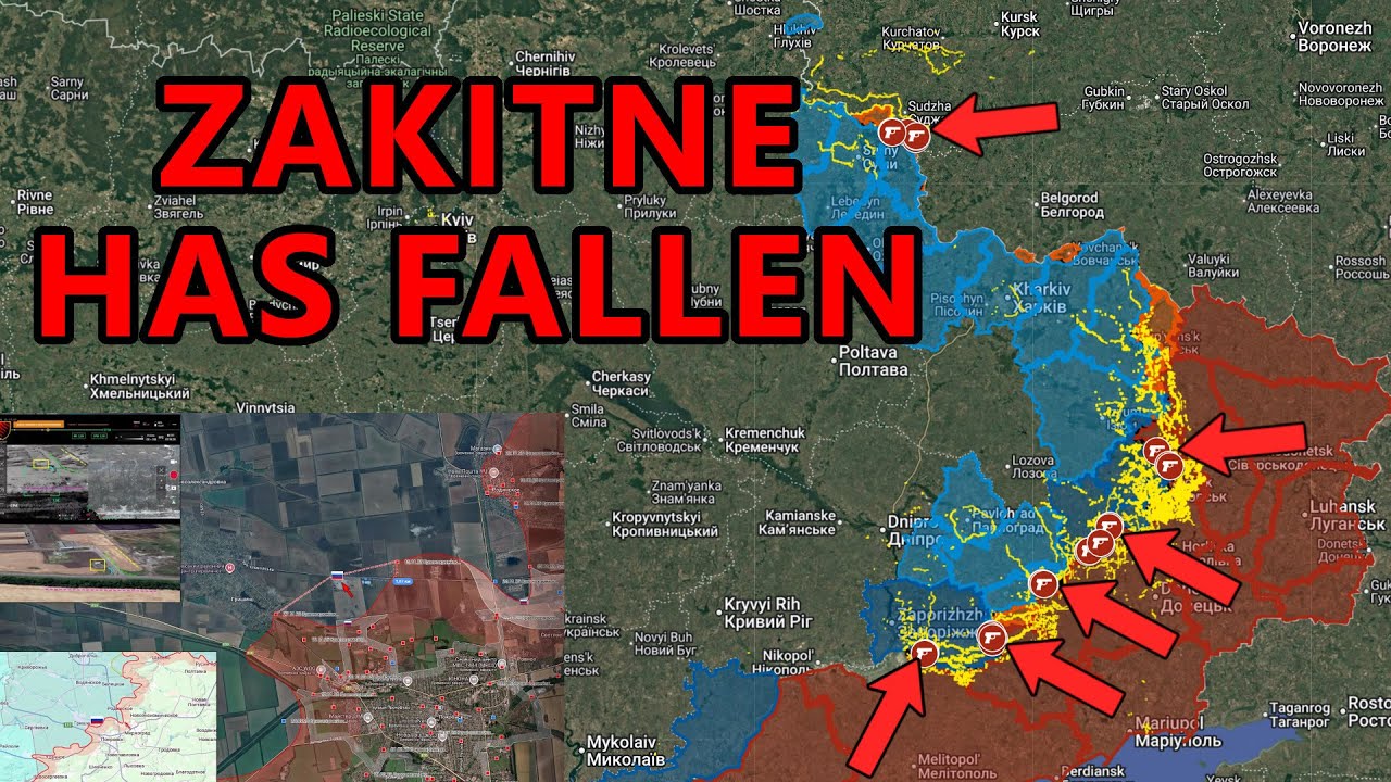 Russian Forces Capture Zakitne Securing Important Highway Connection To Lyman